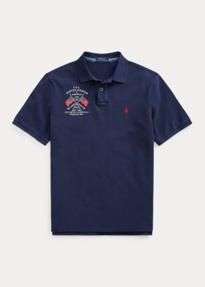 Polo Ralph Lauren Classic Fit Americana Polo Herre Danmark (VSGAB9758)